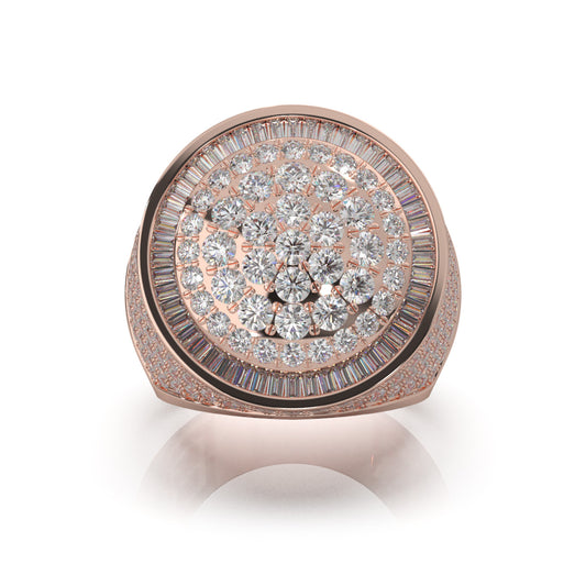 4.80 ct Natural Diamond Statement Rings in 10k Rose Gold