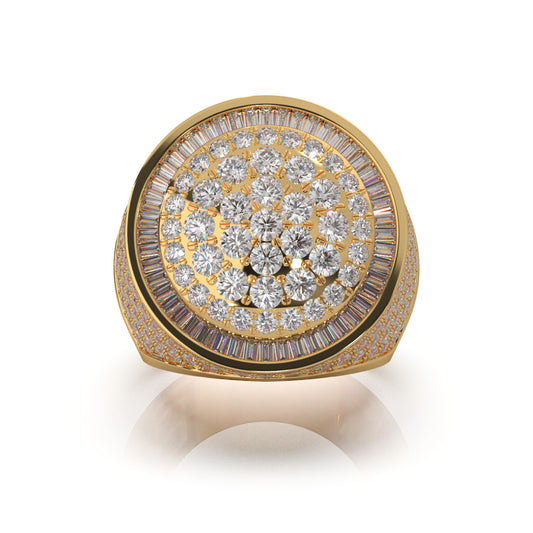 4.80 ct Lab Grown Diamond Statement Rings in 14k Yellow Gold