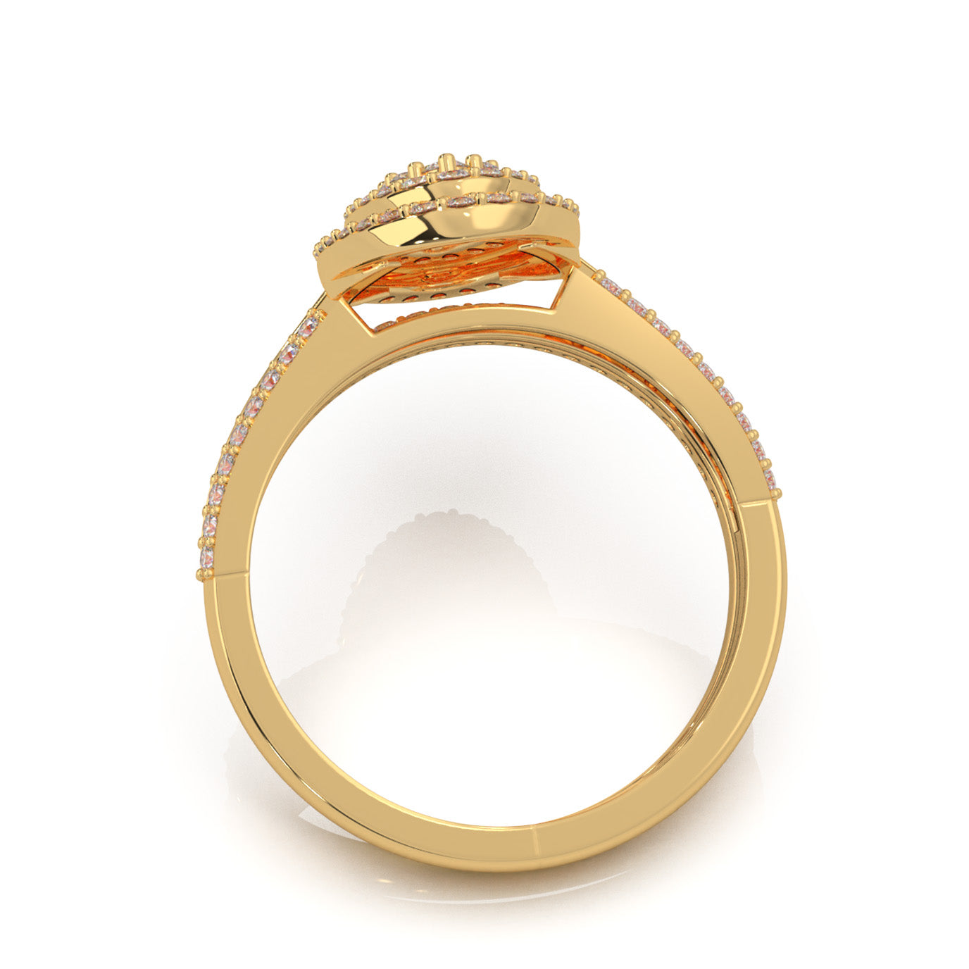 0.85 ct Natural Diamond Engagement Sets in 14k Yellow Gold