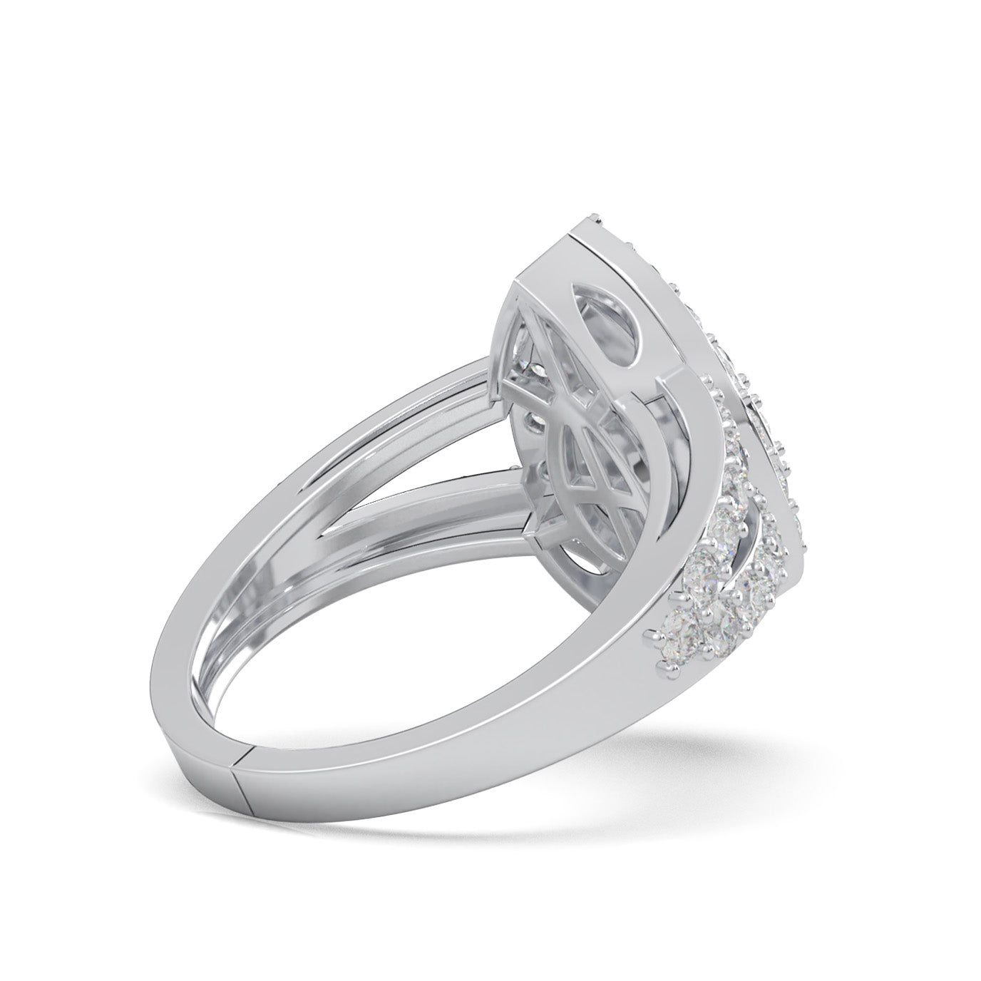 2.00 ct Lab Grown Diamond Engagement Rings in 14k White Gold
