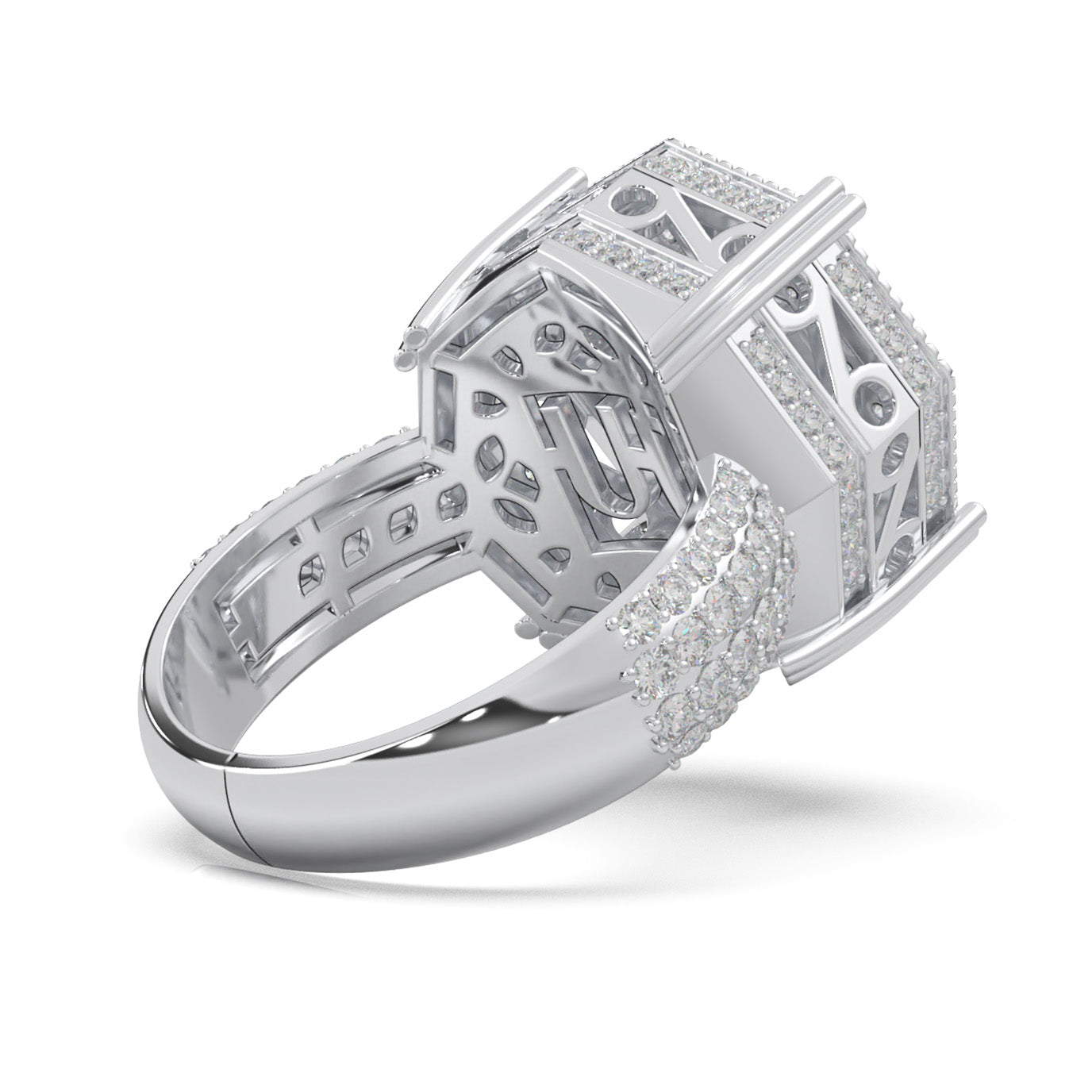 2.60 ct Natural Diamond Engagement Rings in 14k White Gold