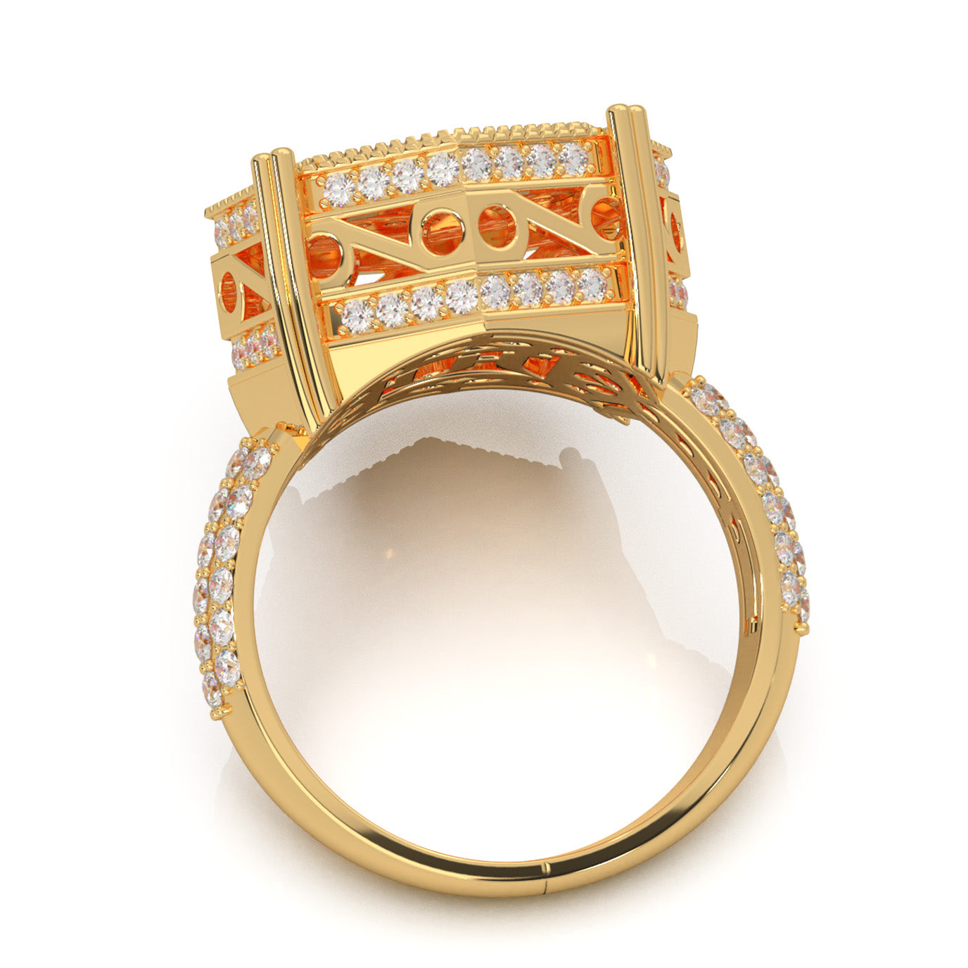 2.60 ct Natural Diamond Engagement Rings in 14k Yellow Gold