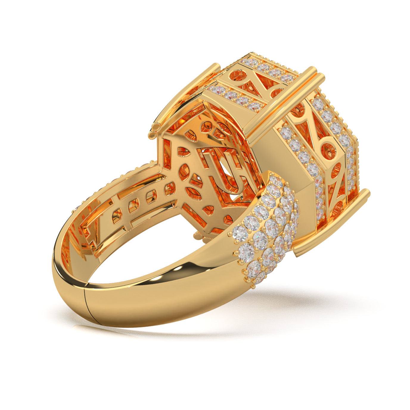 2.60 ct Natural Diamond Engagement Rings in 14k Yellow Gold