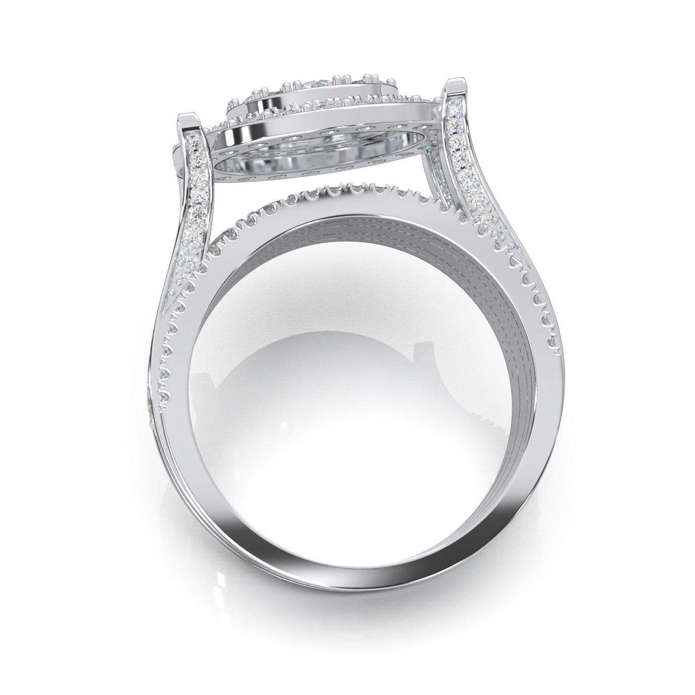 4.60 ct Natural Diamond Engagement Sets in 10k White Gold