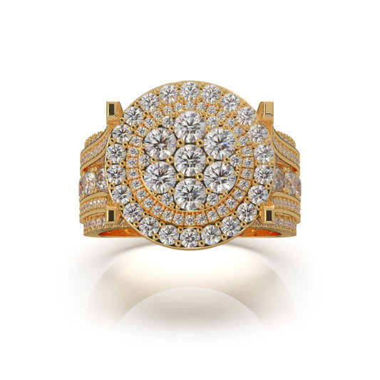 4.60 ct Lab Grown Diamond Engagement Sets in 14k Yellow Gold