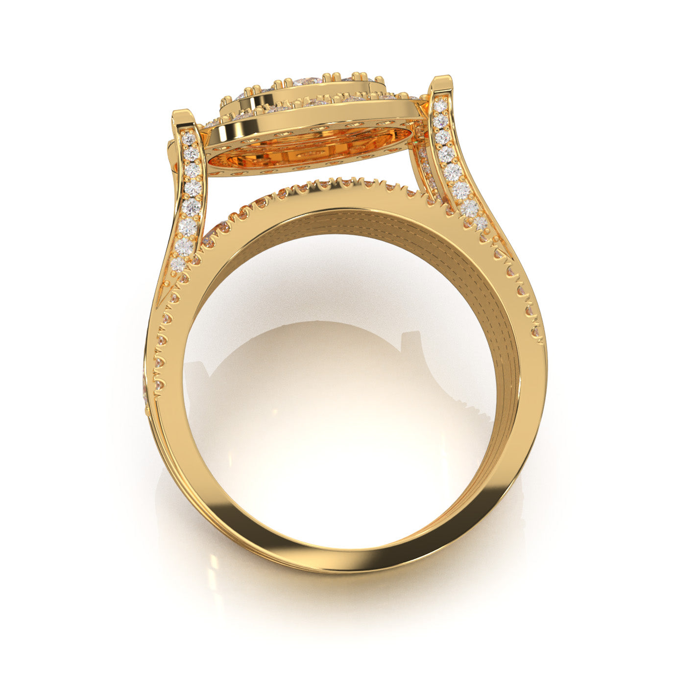 4.60 ct Natural Diamond Engagement Sets in 10k Yellow Gold