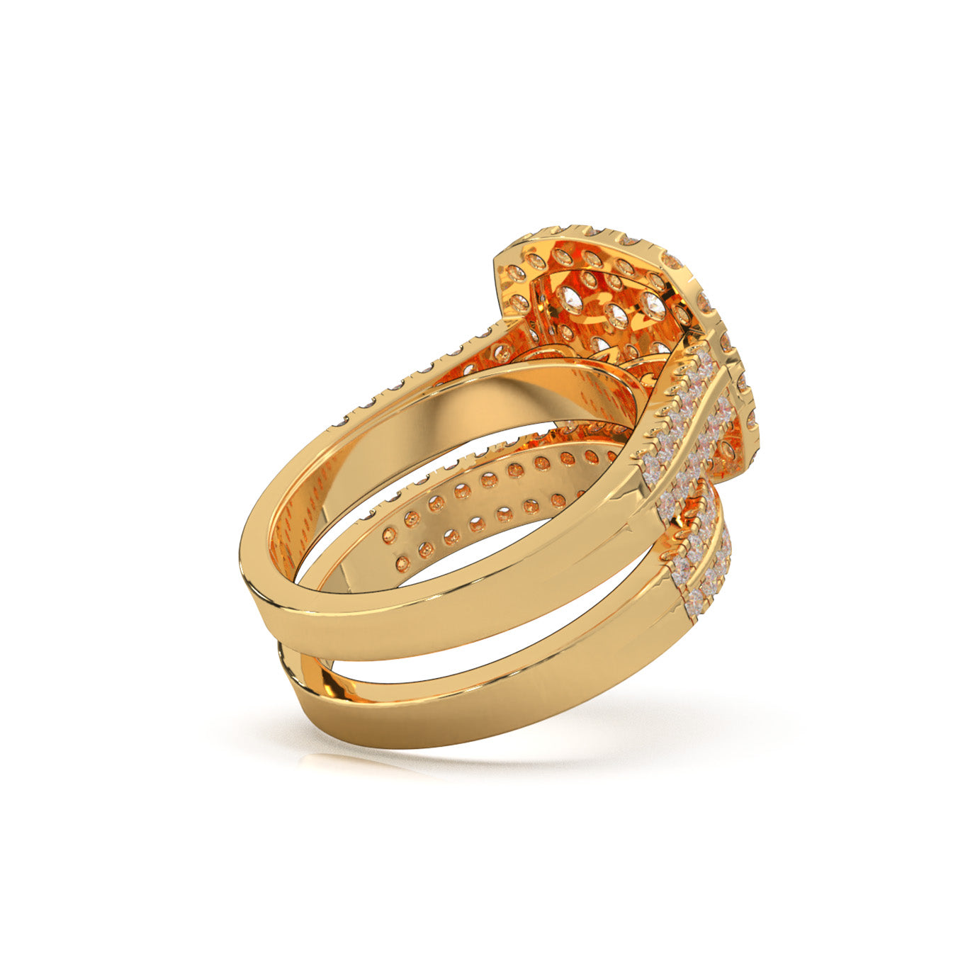 2.20 ct Moissanite Engagement Sets in 10k Yellow Gold