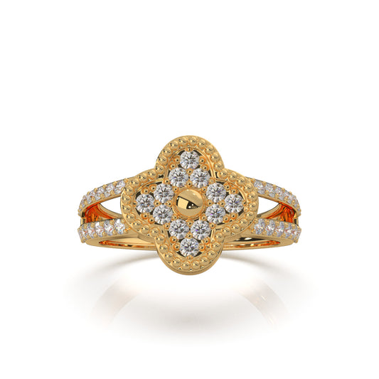 0.75 ct Moissanite Engagement Rings in 10k Yellow Gold