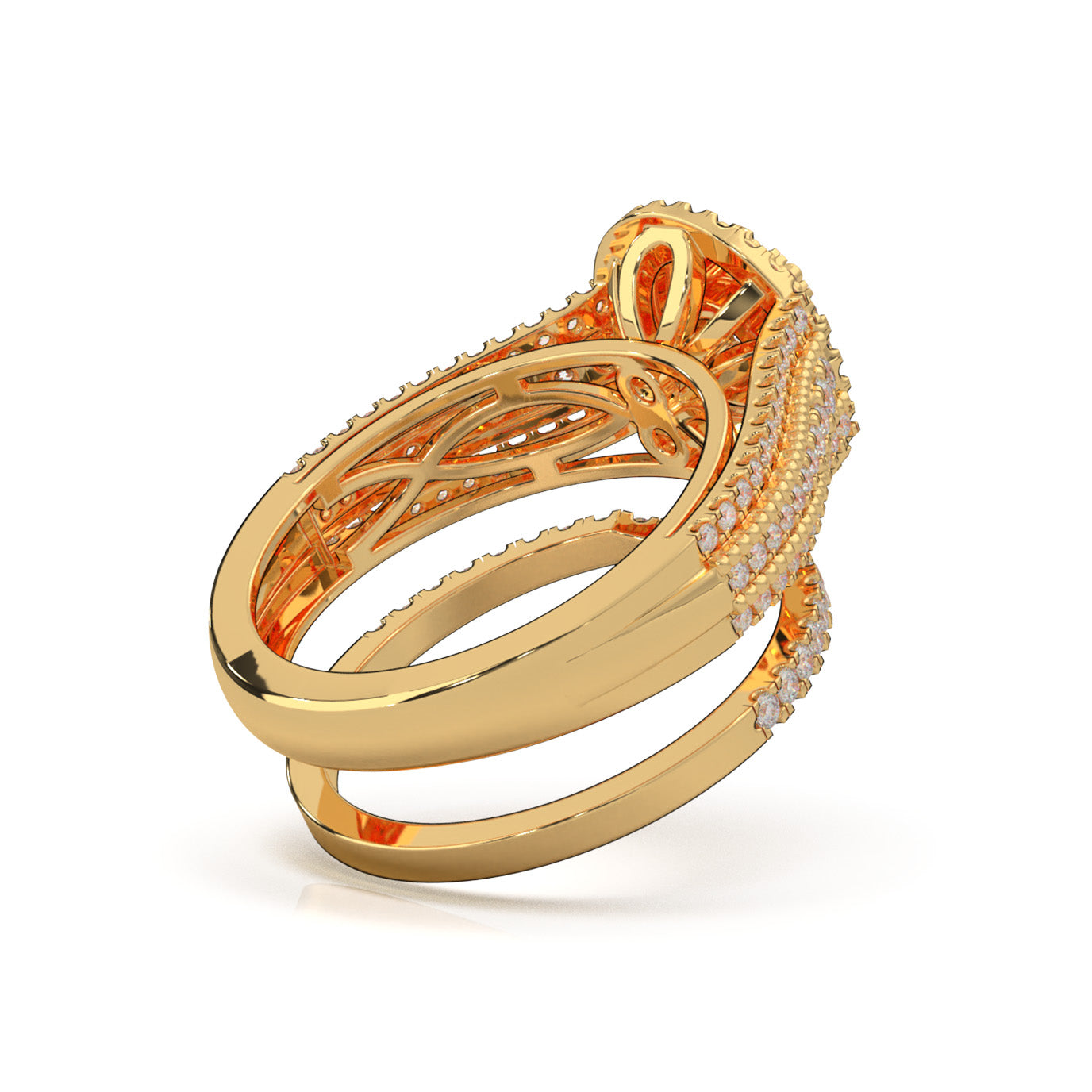 1.30 ct Natural Diamond Engagement Sets in 14k Yellow Gold