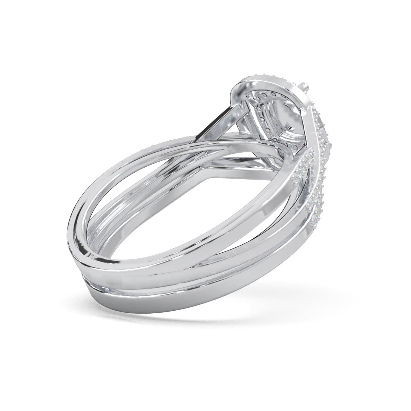 0.60 ct Natural Diamond Engagement Sets in 10k White Gold