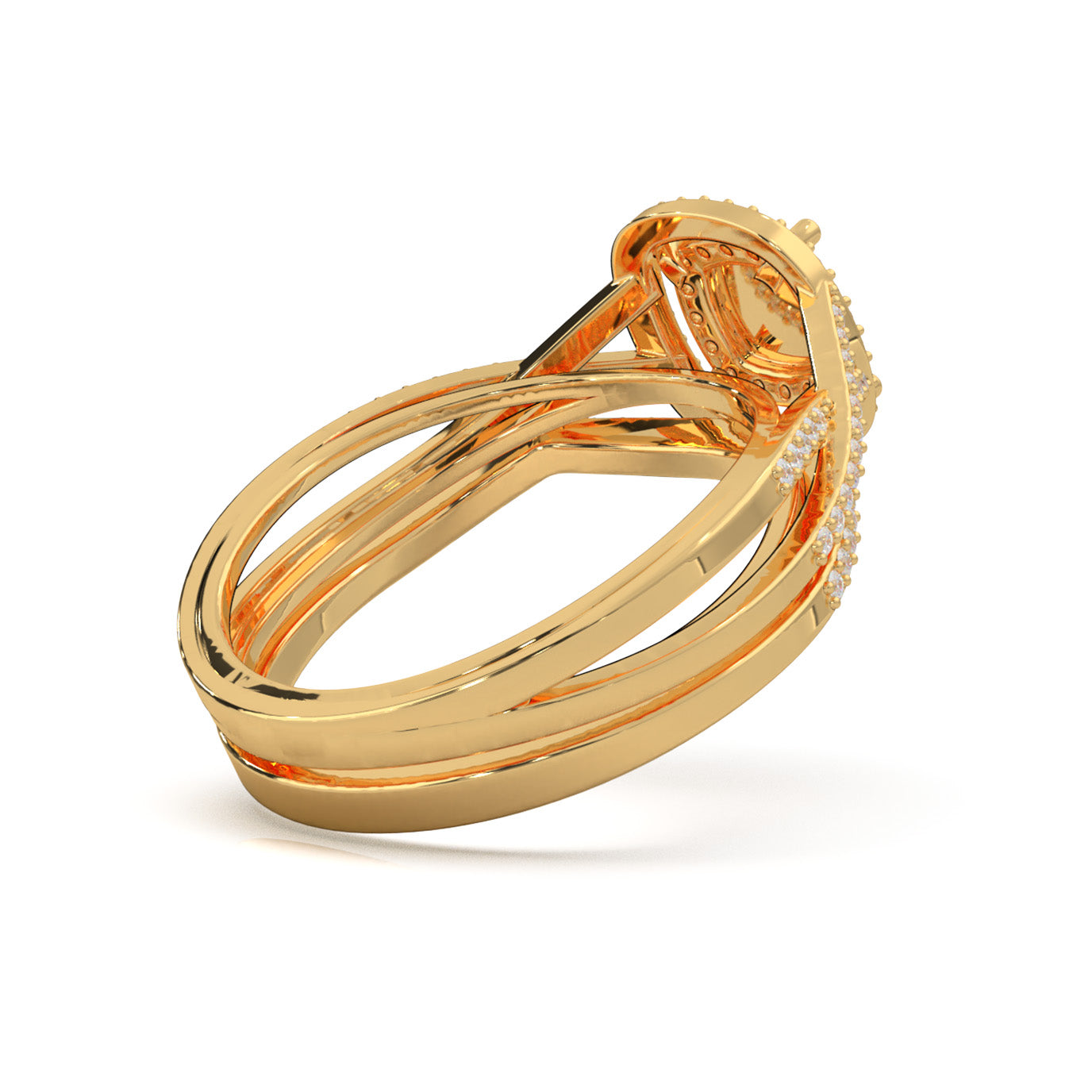 0.60 ct Natural Diamond Engagement Sets in 14k Yellow Gold