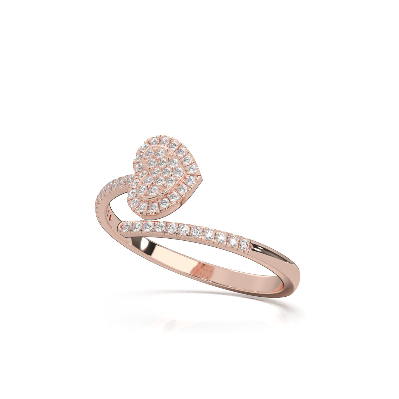 0.25 ct Lab Grown Diamond Fancy Rings in 14k Rose Gold