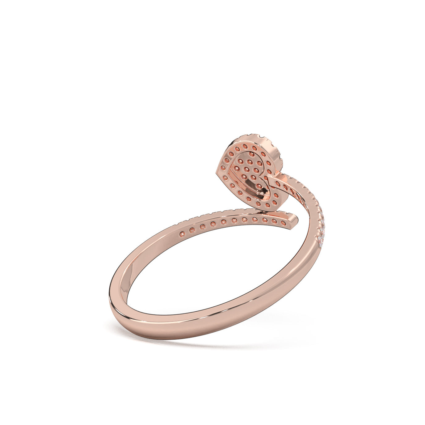 0.25 ct Moissanite Fancy Rings in 10k Rose Gold