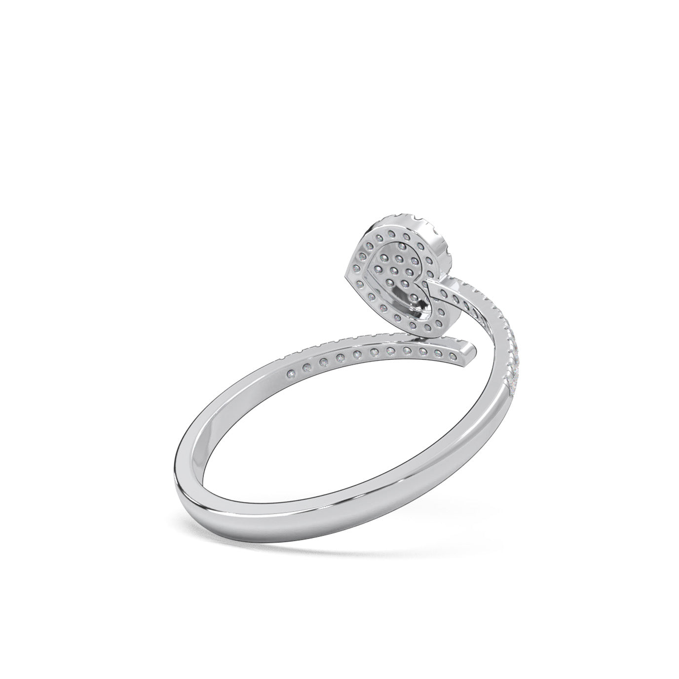 0.25 ct Moissanite Fancy Rings in 10k White Gold
