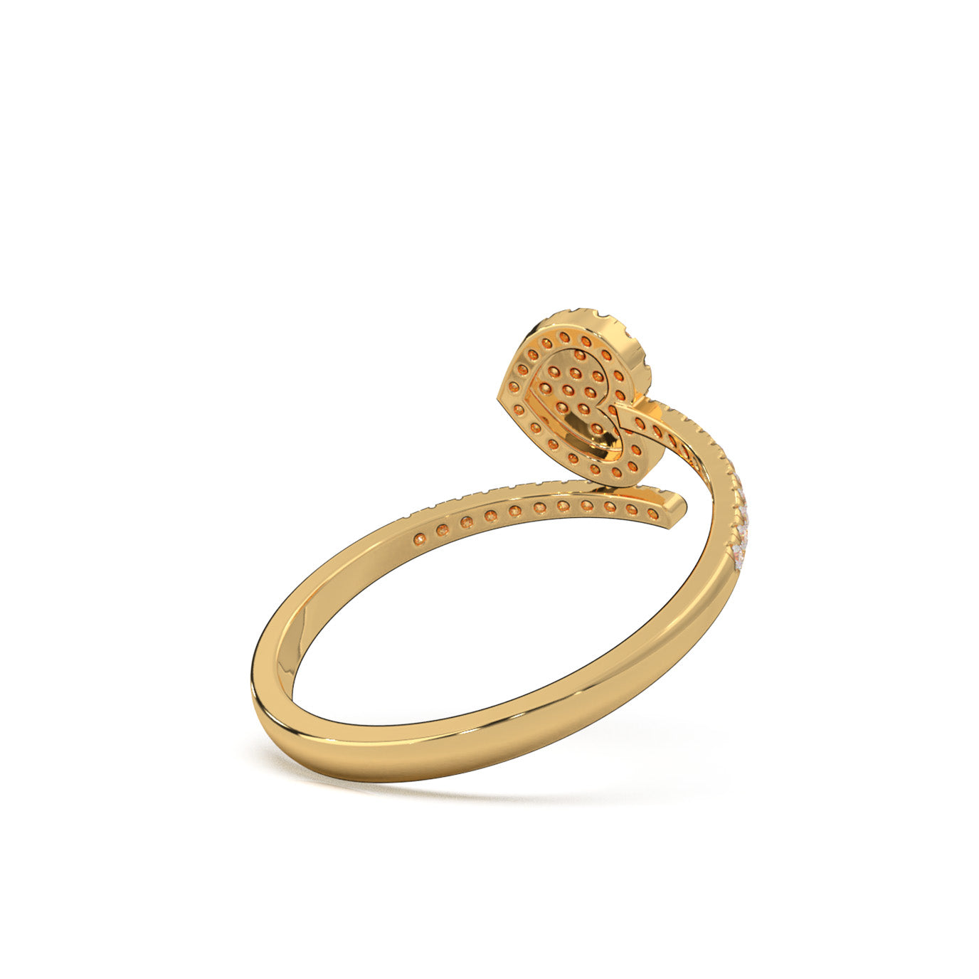 0.25 ct Moissanite Fancy Rings in 14k Yellow Gold