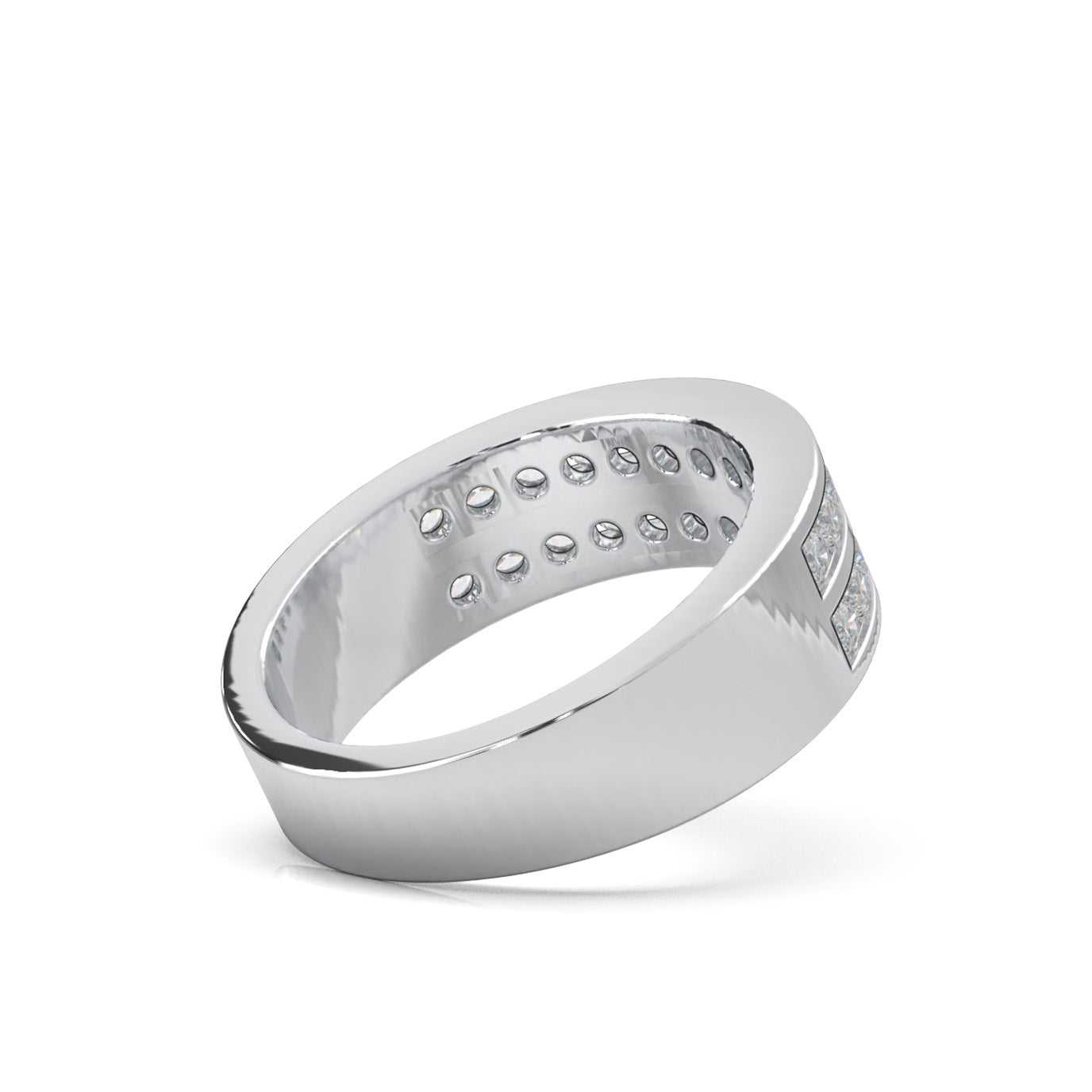 1.20 ct Natural Diamond Wedding Bands in 14k White Gold