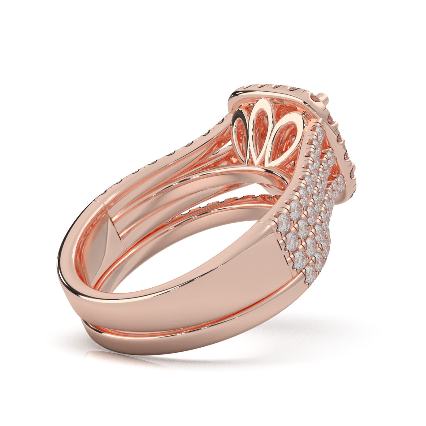 2.00 ct Natural Diamond Engagement Sets in 14k Rose Gold