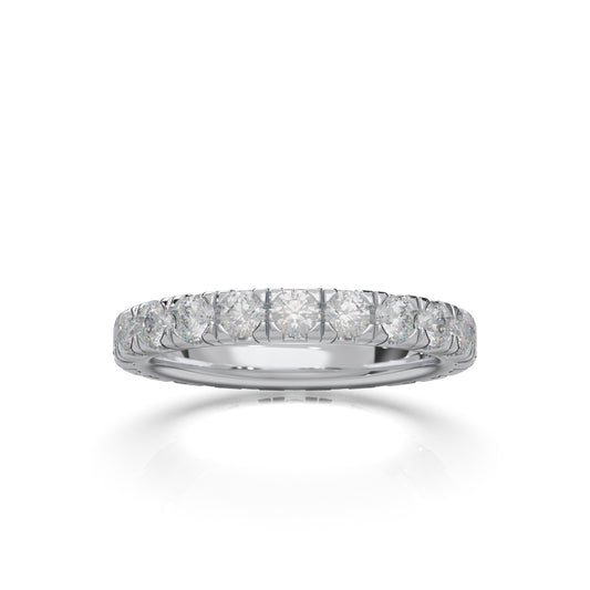 1.80 ct Lab Grown Diamond Wedding Bands in 14k White Gold