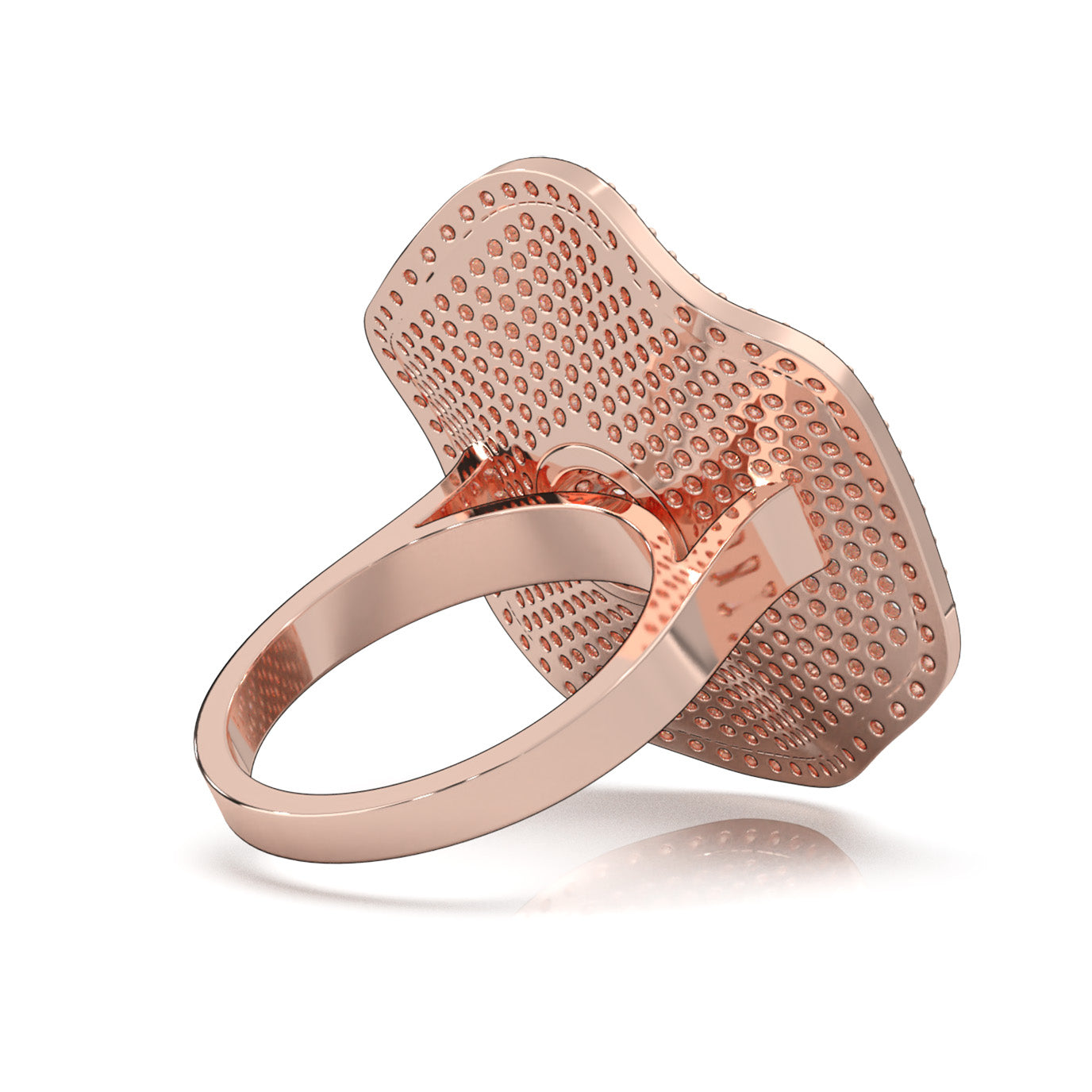 2.90 ct Natural Diamond Cocktail Rings in 10k Rose Gold
