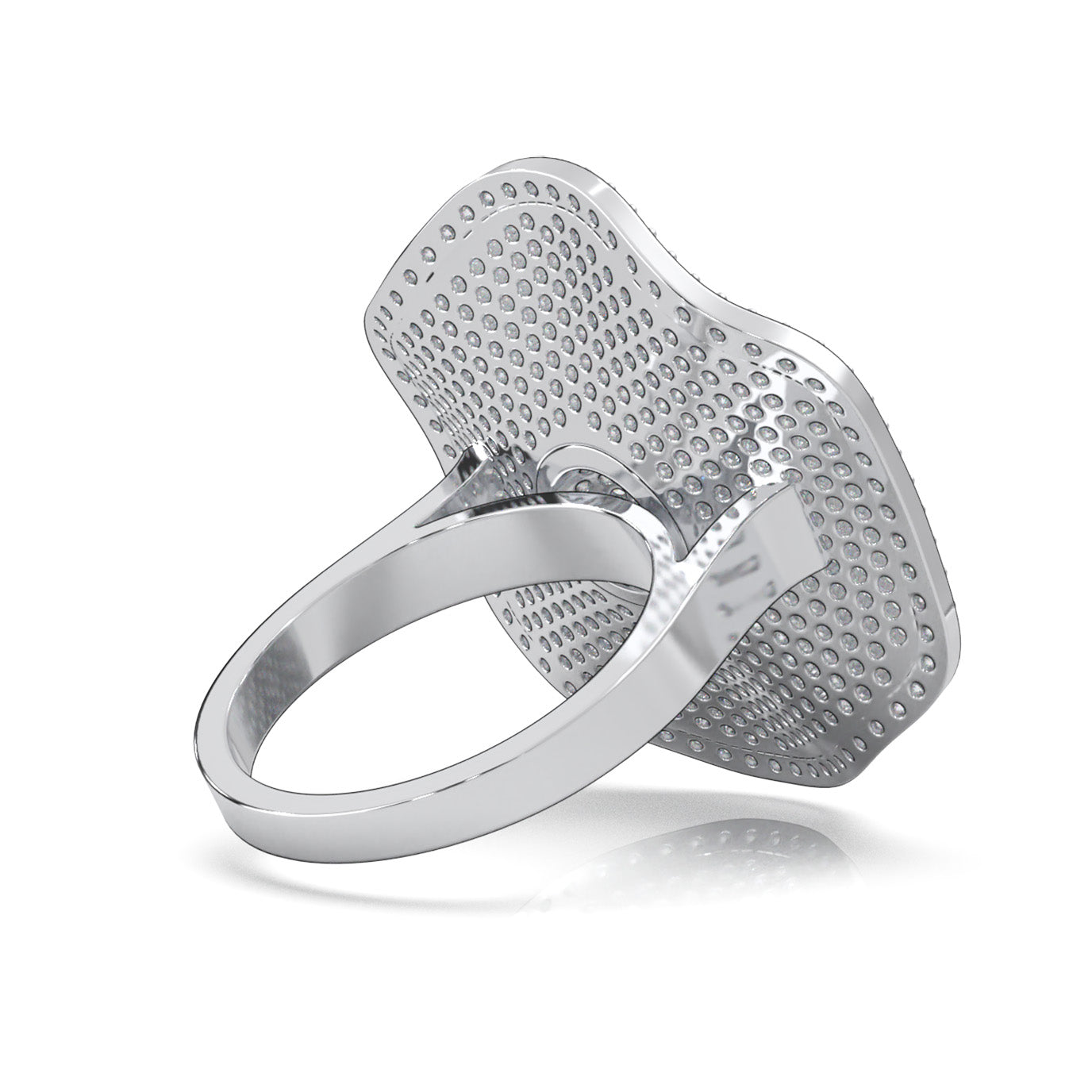 2.90 ct Natural Diamond Cocktail Rings in 14k White Gold