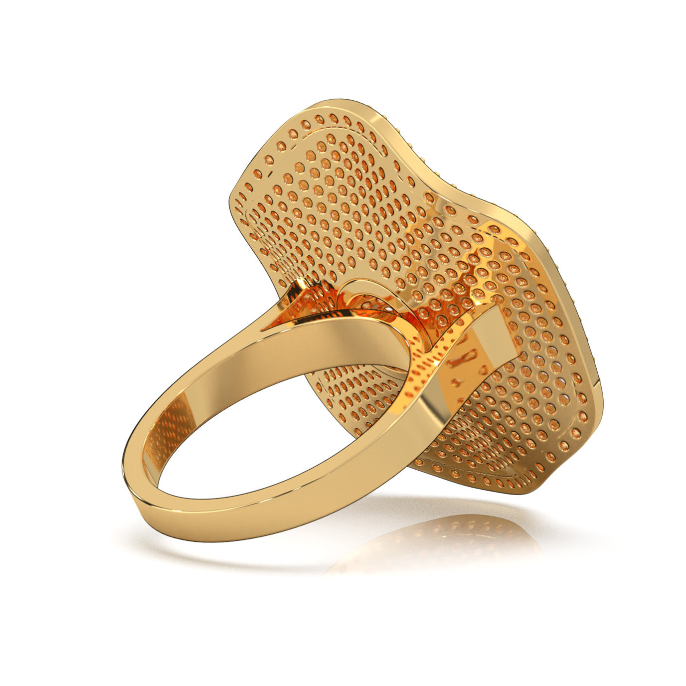 2.90 ct Natural Diamond Cocktail Rings in 10k Yellow Gold