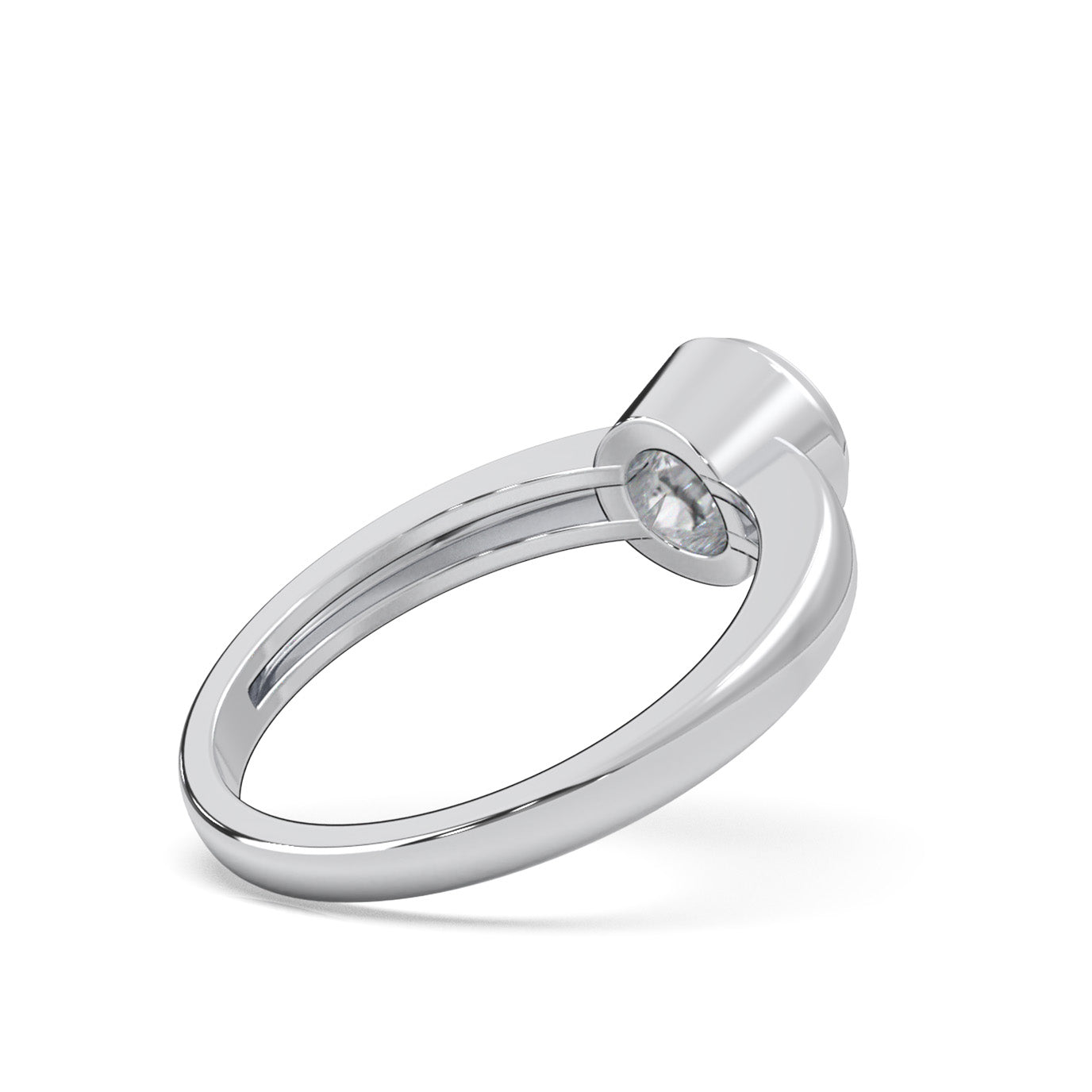0.50 ct Lab Grown Diamond Solitaire Rings in 14k White Gold