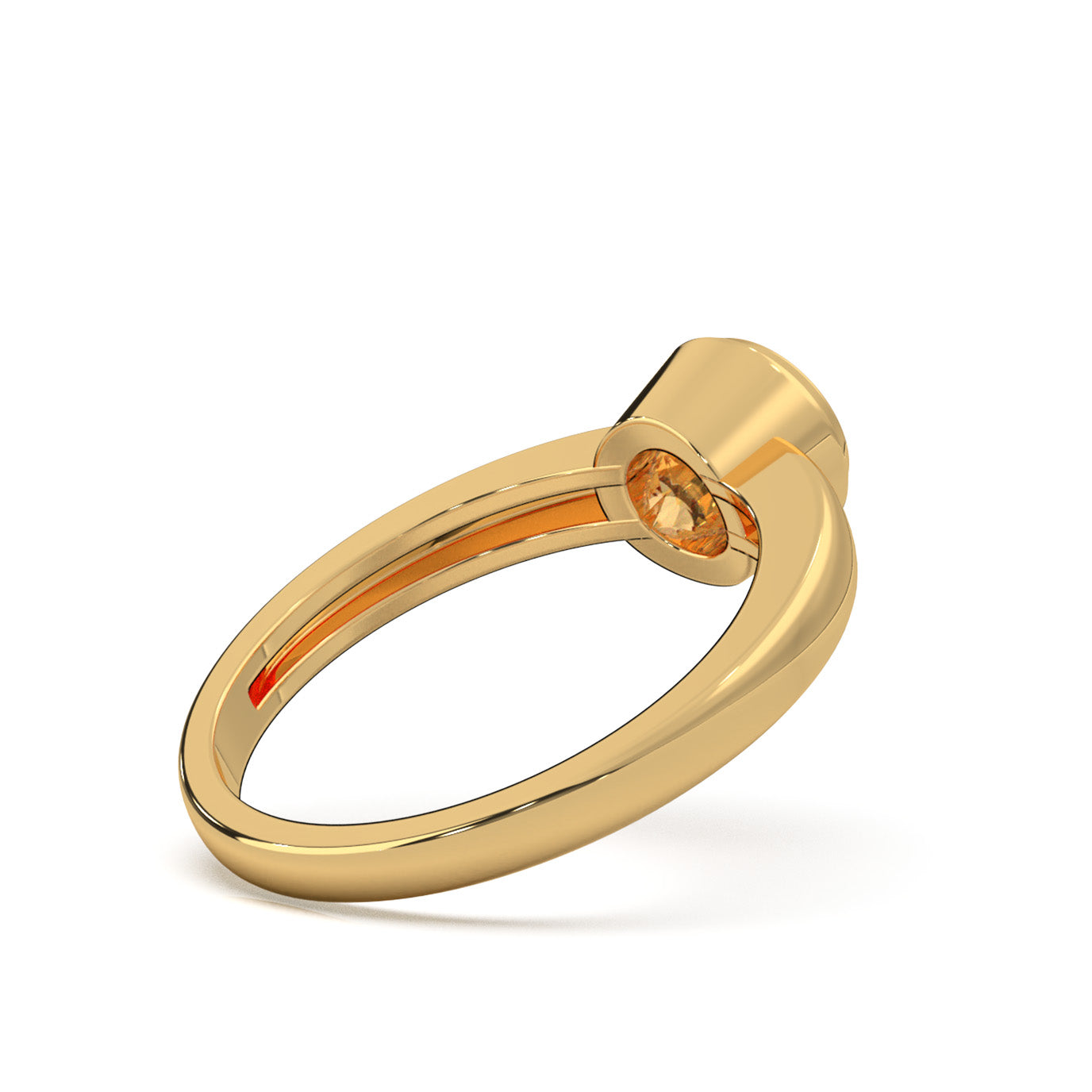 0.50 ct Lab Grown Diamond Solitaire Rings in 14k Yellow Gold