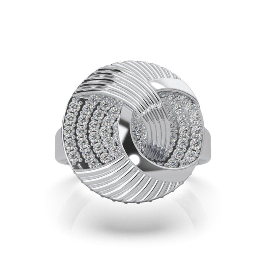 1.10 ct Lab Grown Diamond Fancy Rings in 14k White Gold