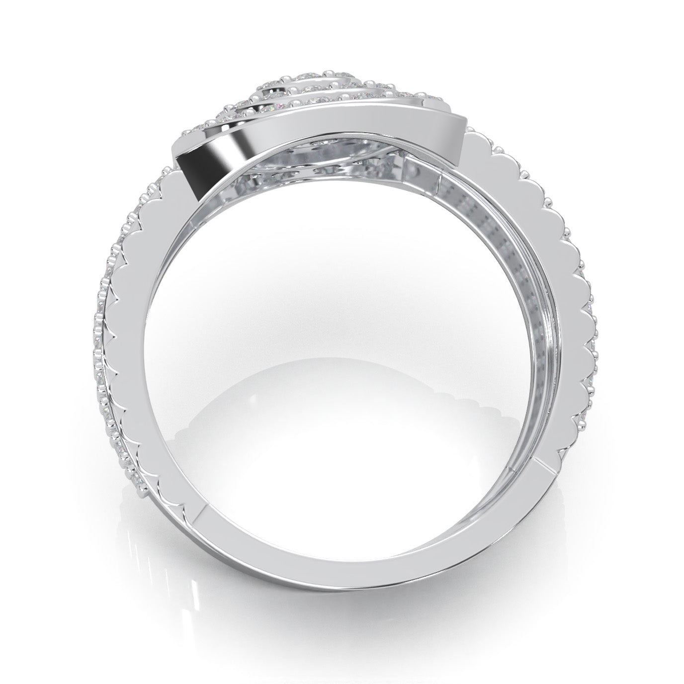 2.00 ct Lab Grown Diamond Engagement Rings in 14k White Gold