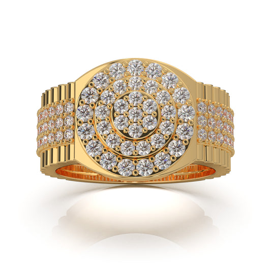 2.00 ct Natural Diamond Engagement Rings in 10k Yellow Gold