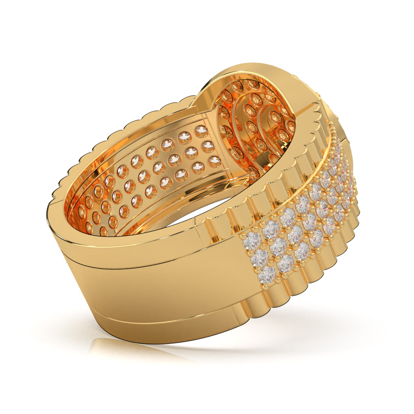 2.00 ct Moissanite Engagement Rings in 10k Yellow Gold