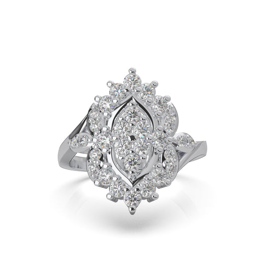 1.00 ct Lab Grown Diamond Fancy Rings in 14k White Gold