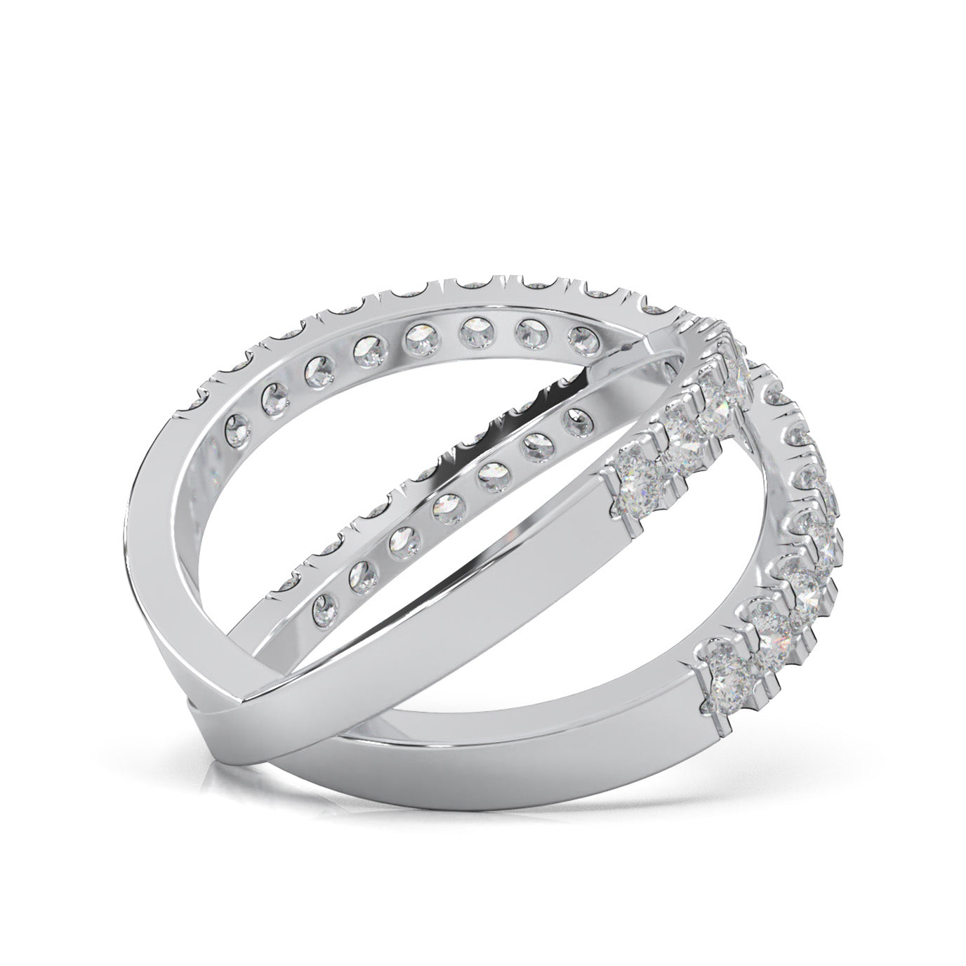 1.10 ct Natural Diamond Fancy Rings in 10k White Gold