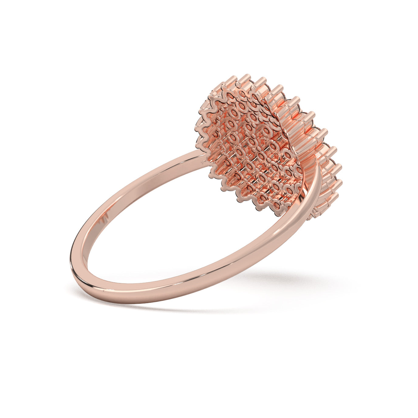 0.60 ct Lab Grown Diamond Engagement Rings in 14k Rose Gold