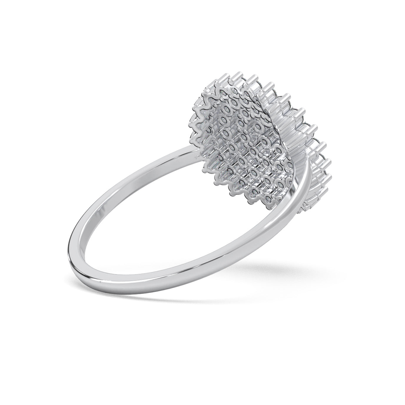 0.60 ct Lab Grown Diamond Engagement Rings in 14k White Gold