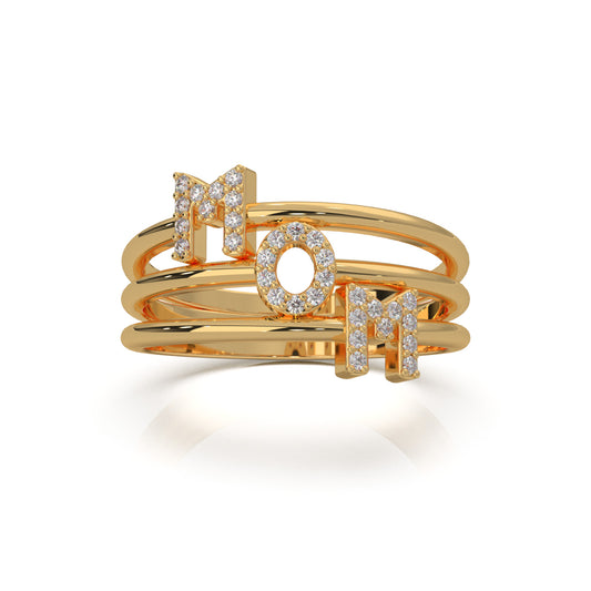 0.10 ct Moissanite Fancy Rings in 10k Yellow Gold