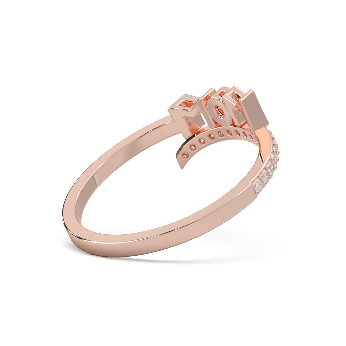 0.20 ct Moissanite Fancy Rings in 10k Rose Gold