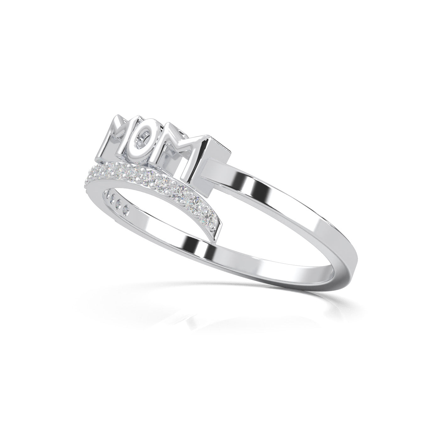 0.20 ct Natural Diamond Fancy Rings in 14k White Gold