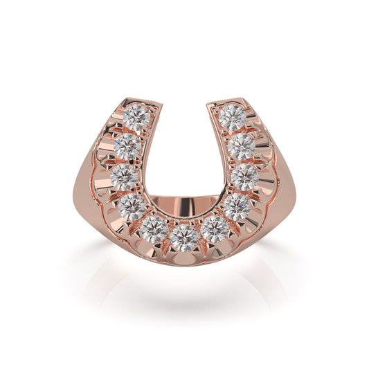 0.90 ct Lab Grown Diamond Fancy Rings in 14k Rose Gold