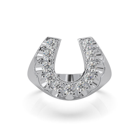 0.90 ct Natural Diamond Fancy Rings in 10k White Gold
