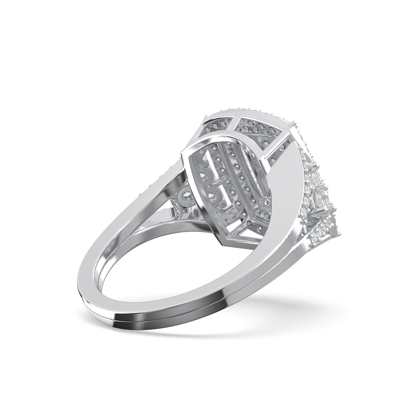 1.20 ct Moissanite Engagement Rings in 10k White Gold