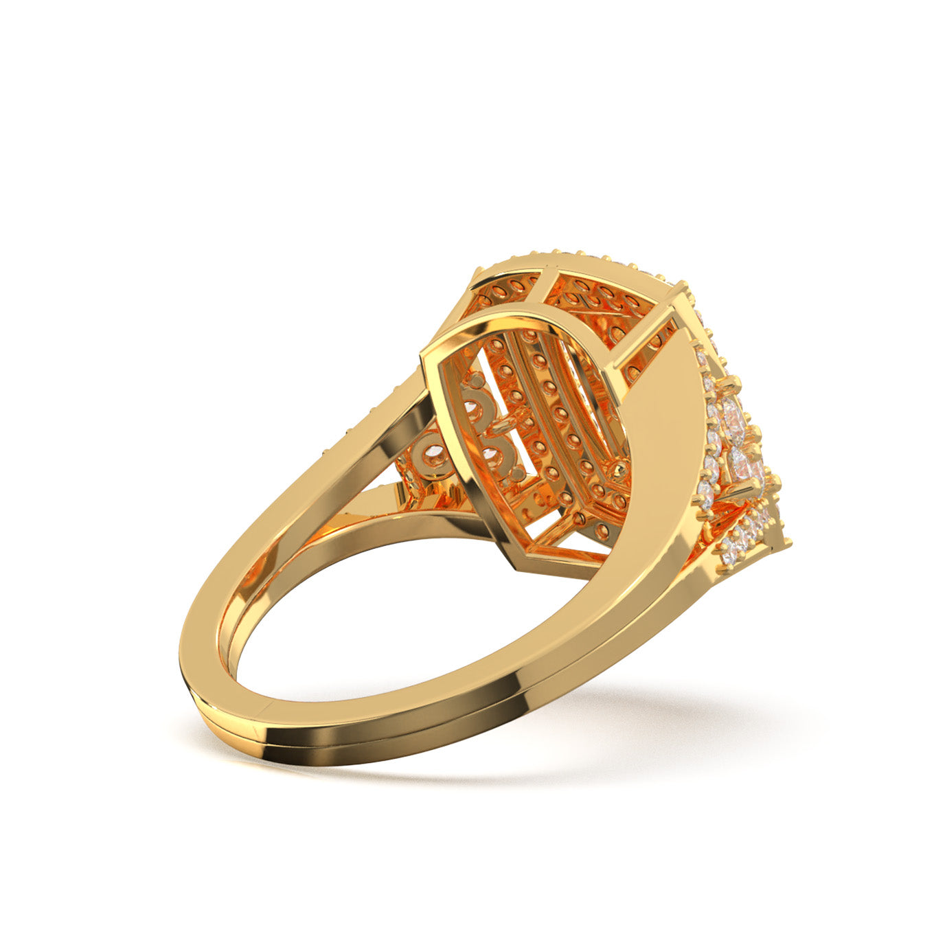1.20 ct Lab Grown Diamond Engagement Rings in 14k Yellow Gold