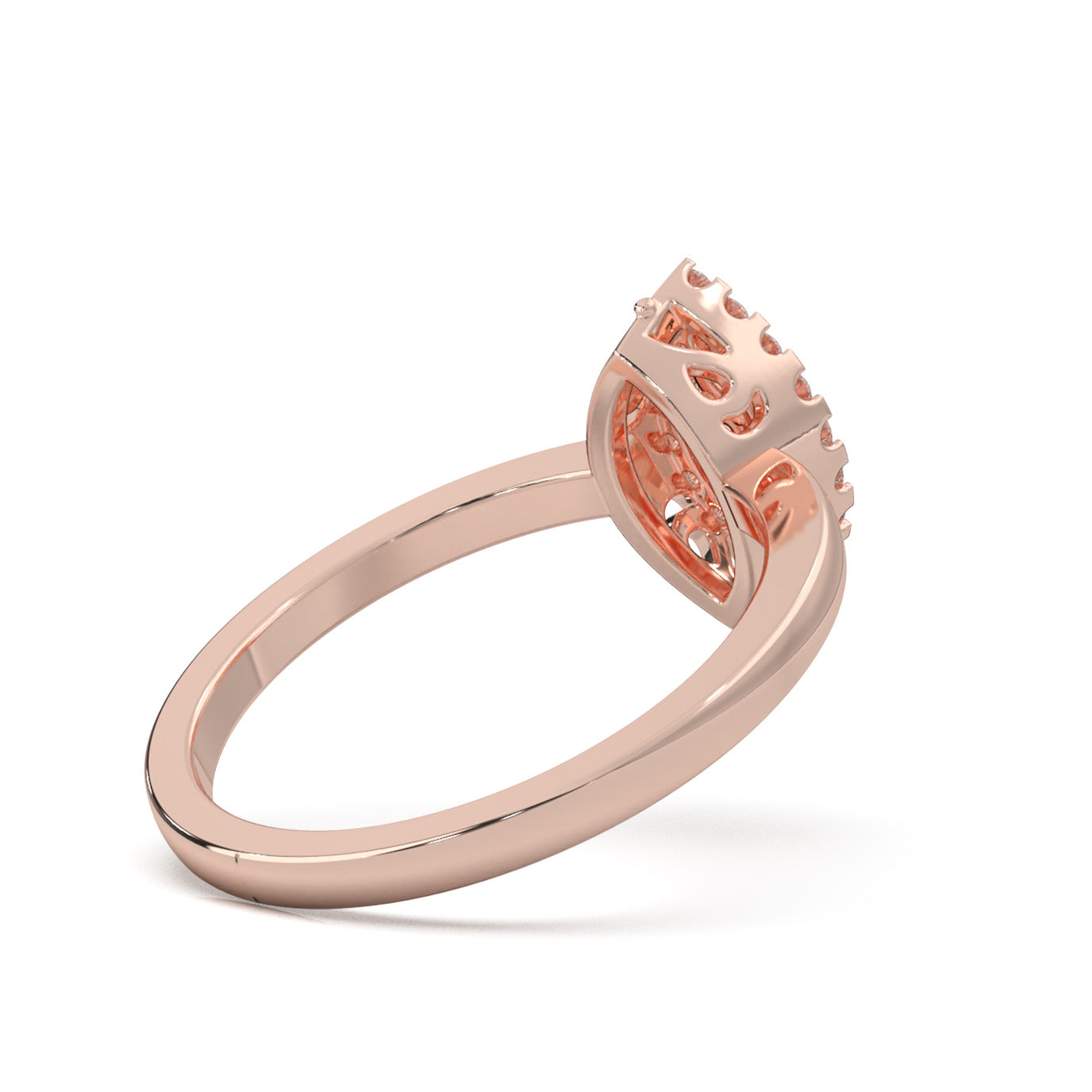 0.33 ct Lab Grown Diamond Fancy Rings in 14k Rose Gold