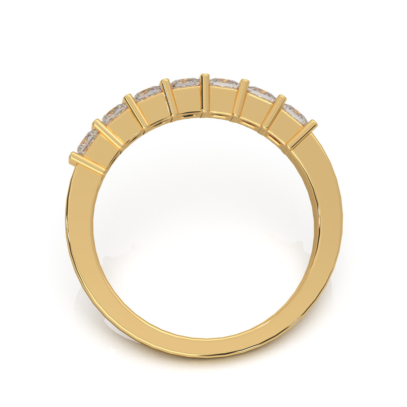 0.75 ct Natural Diamond Wedding Bands in 14k Yellow Gold
