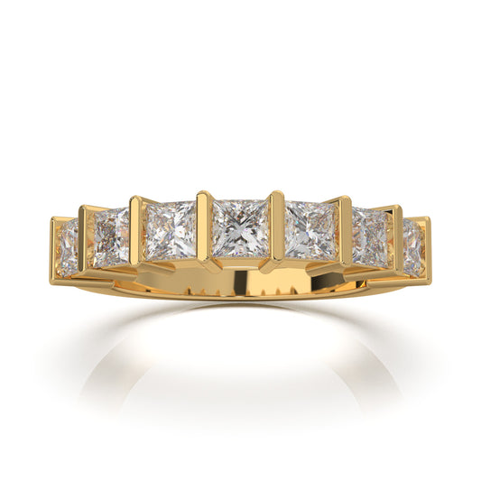 1.90 ct Natural Diamond Wedding Bands in 14k Yellow Gold
