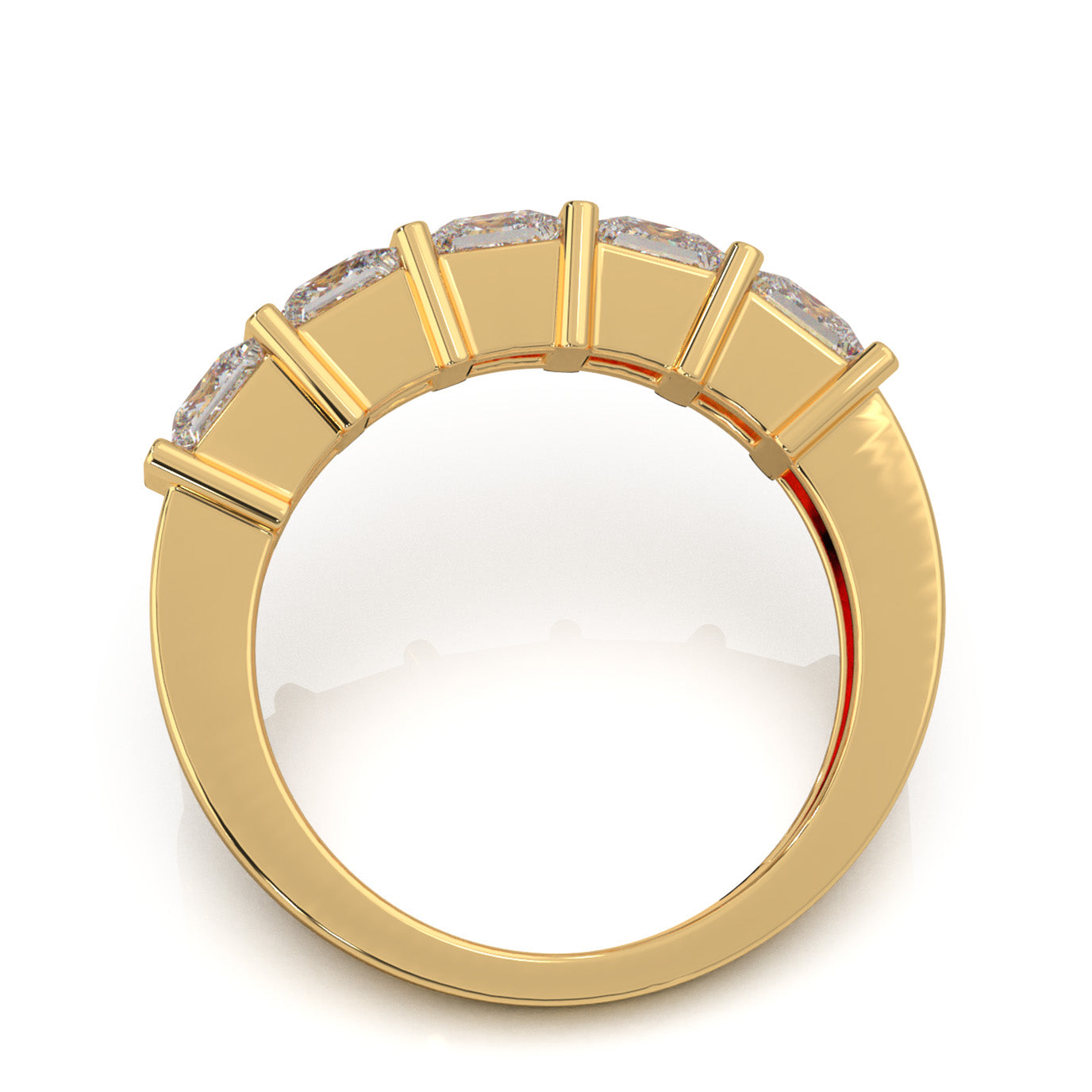 2.00 ct Natural Diamond Wedding Bands in 10k Yellow Gold