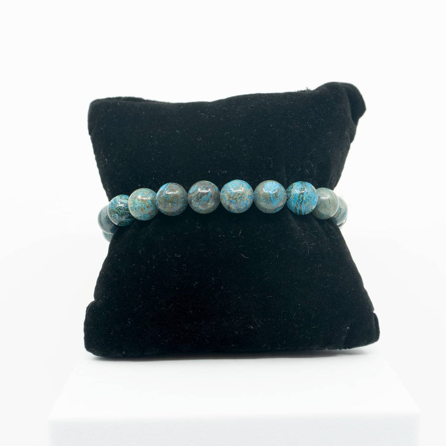 Gem Stone Beaded Bracelet with Stainless Steel Clasp