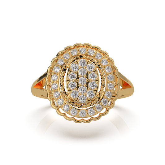 0.60 ct Lab Grown Diamond Engagement Rings in 14k Yellow Gold