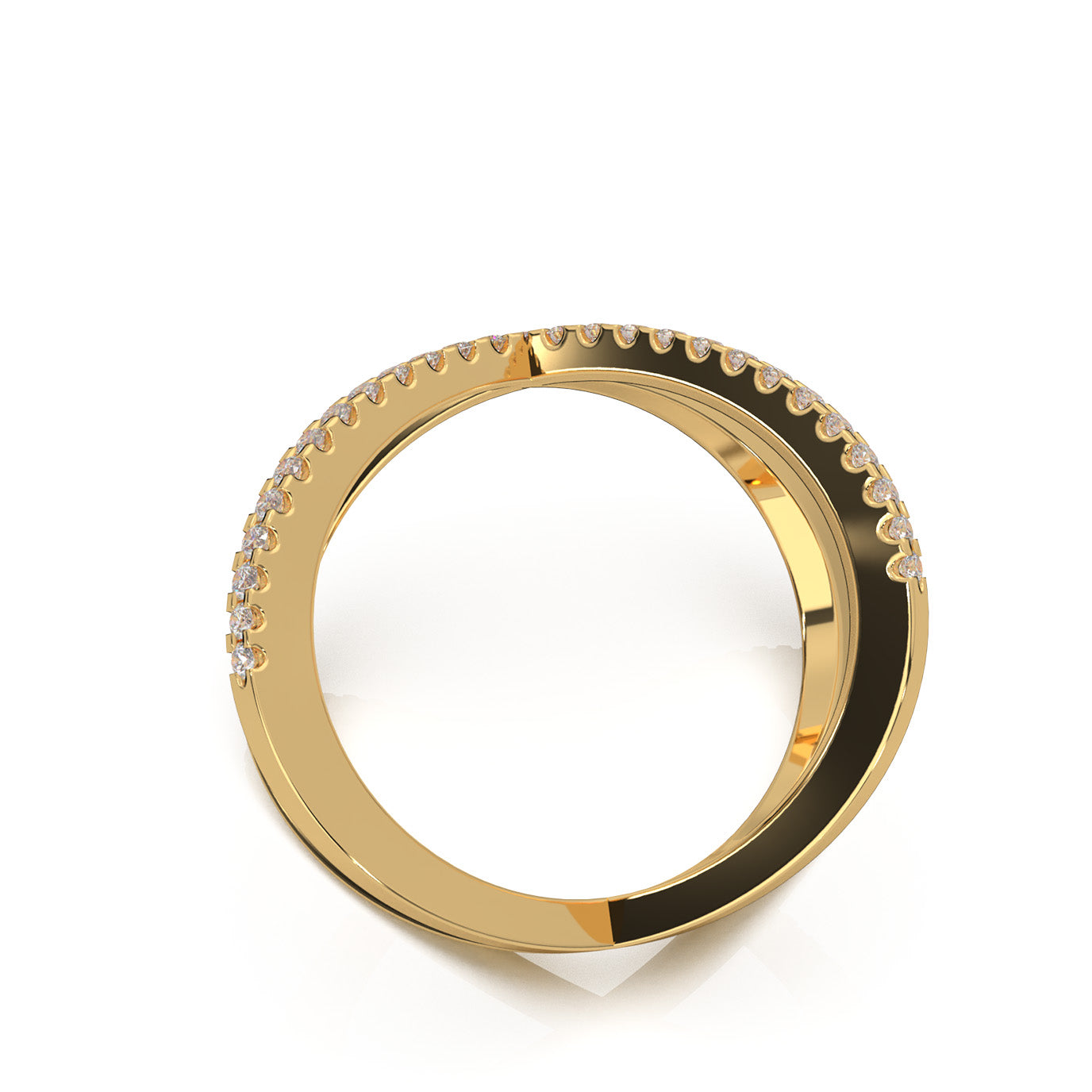 0.60 ct Natural Diamond Fancy Rings in 14k Yellow Gold