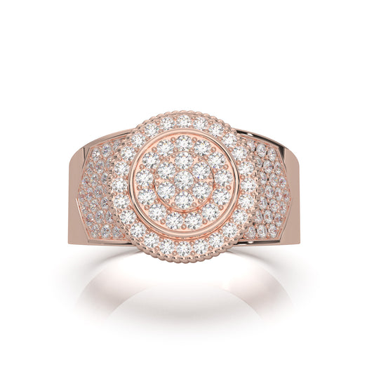 1.30 ct Lab Grown Diamond Engagement Rings in 14k Rose Gold
